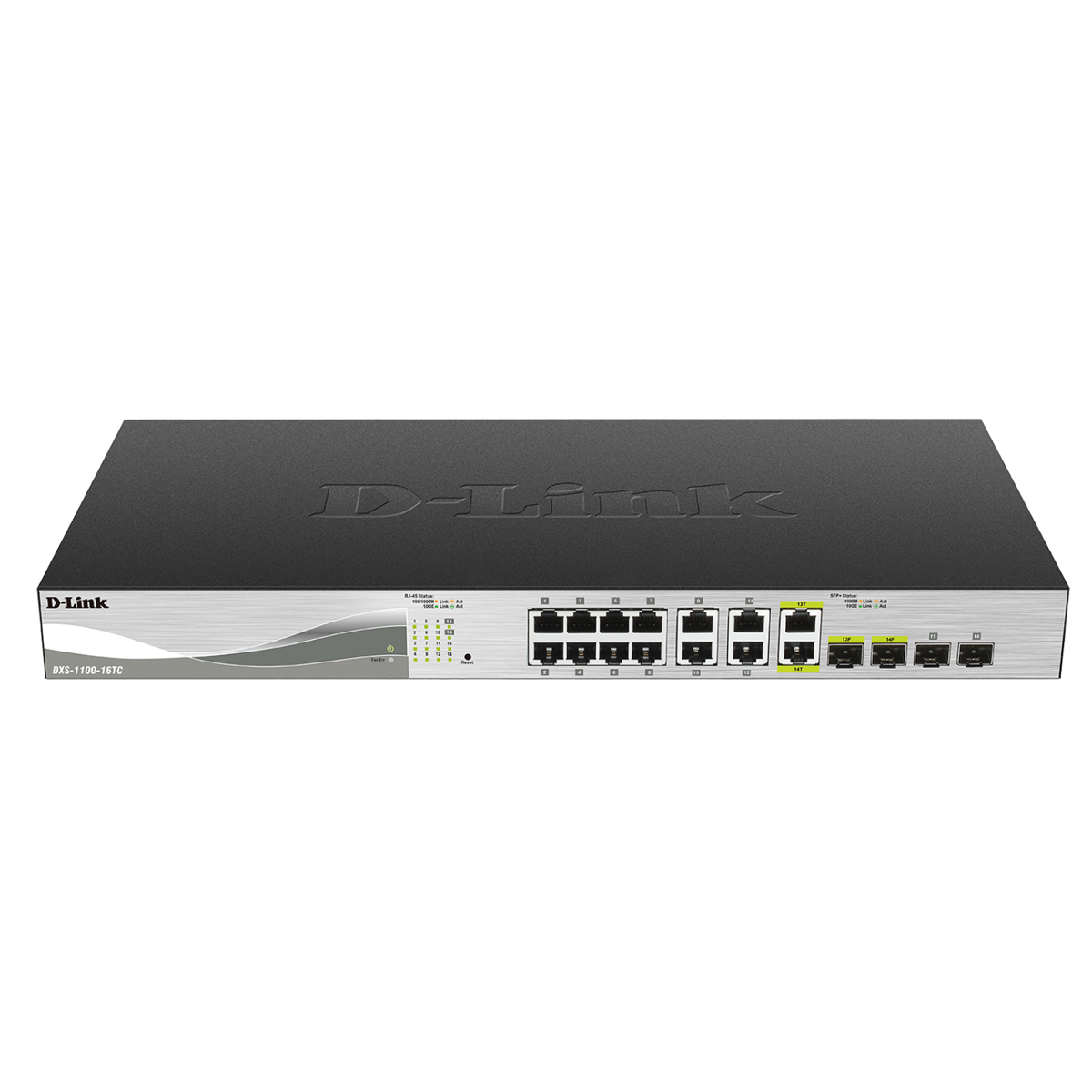 قیمت و خرید سوییچ شبکه 14 پورت + 2 پورت +SFP دی لینک مدل DXS-1100-16TC | نت ران